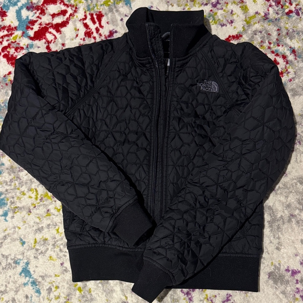 The North Face Black Diamond-Pattern Bomber Jacket